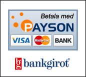 Betala med bankgiro, Payson, bankkort eller Internetbank!